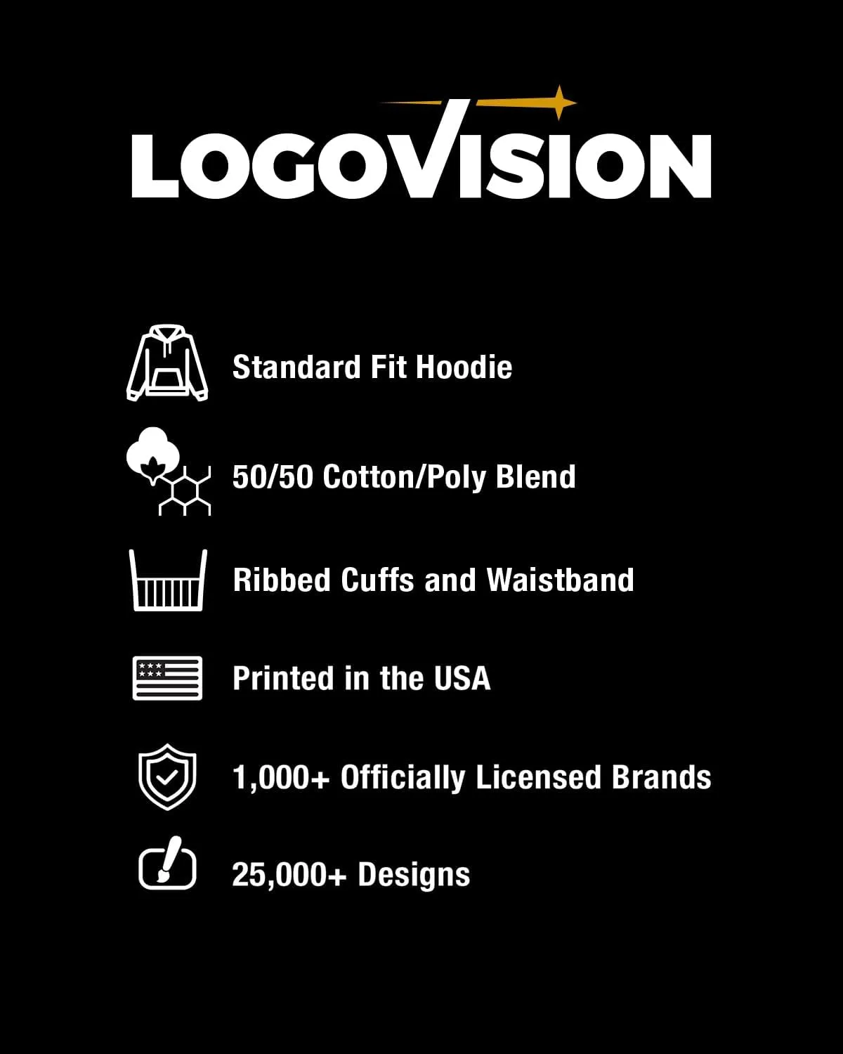 LOGOVISION University of Northwestern Ohio Official Circle Logo Unisex Adult Pull-Over Hoodie