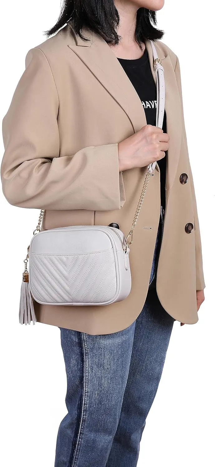 lola mae Quilted Crossbody Bag, Trendy Design Shoulder Purse