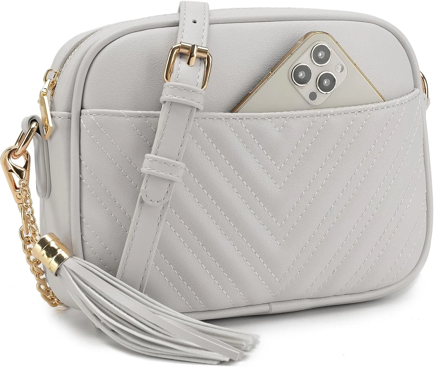 lola mae Quilted Crossbody Bag, Trendy Design Shoulder Purse