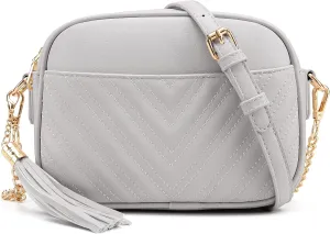 lola mae Quilted Crossbody Bag, Trendy Design Shoulder Purse