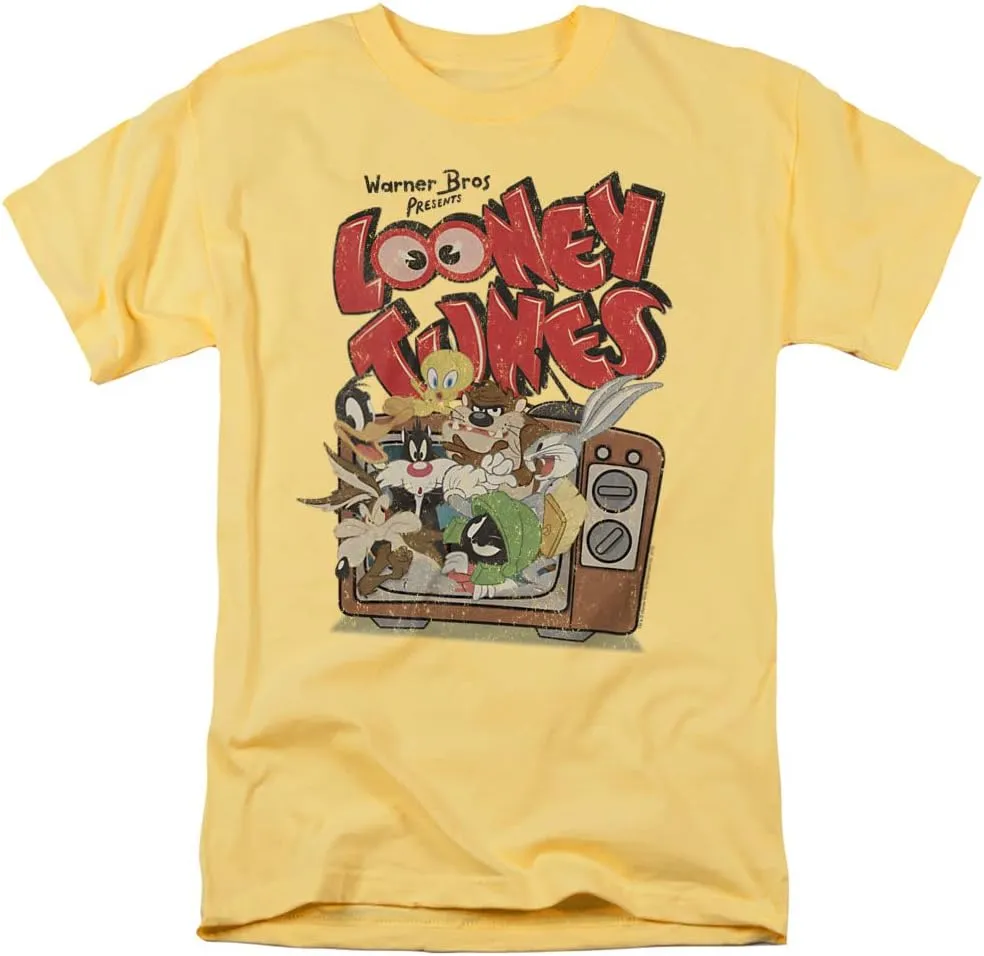 Looney Tunes Saturday Mornings Unisex Adult T Shirt for Men and Woman