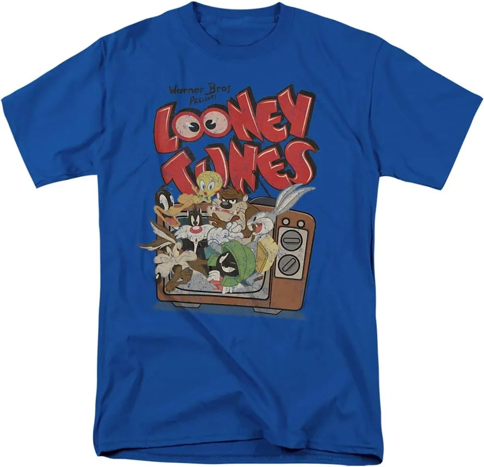 Looney Tunes Saturday Mornings Unisex Adult T Shirt for Men and Woman