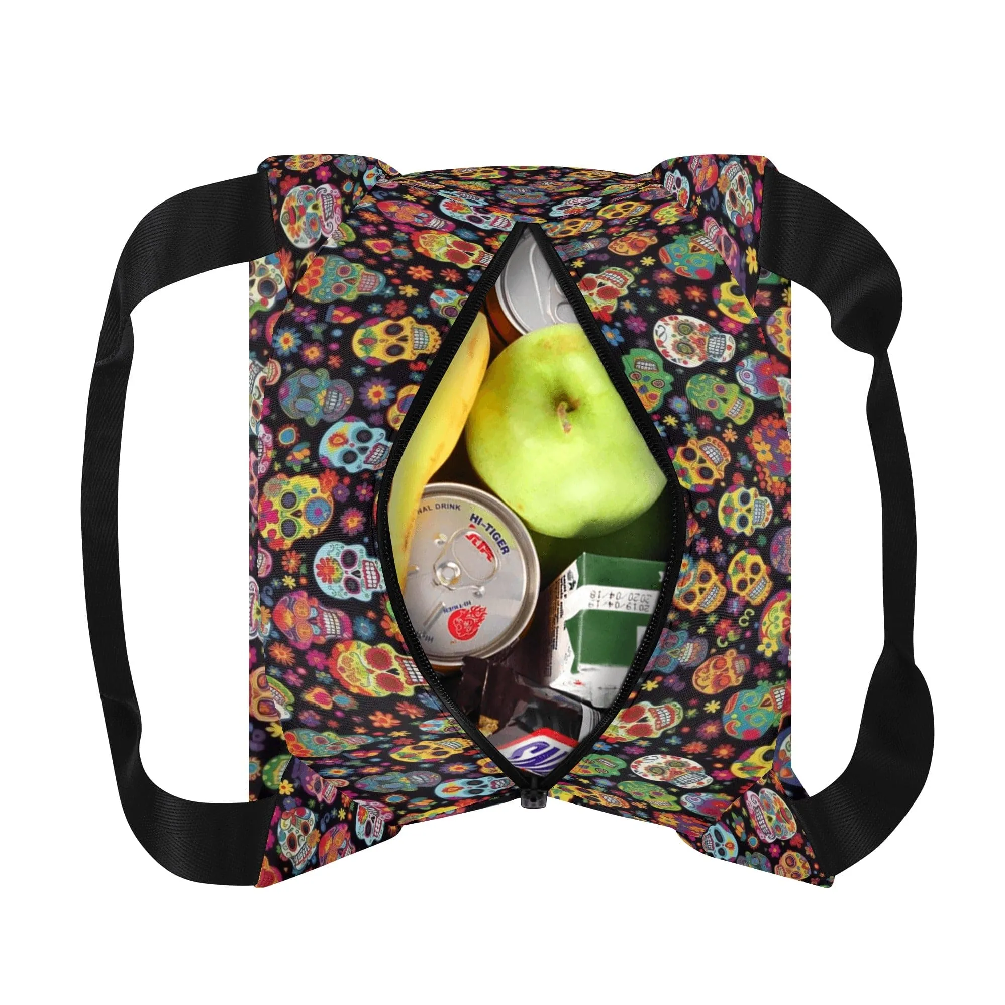 Lots of Skulls Portable Tote Lunch Bag