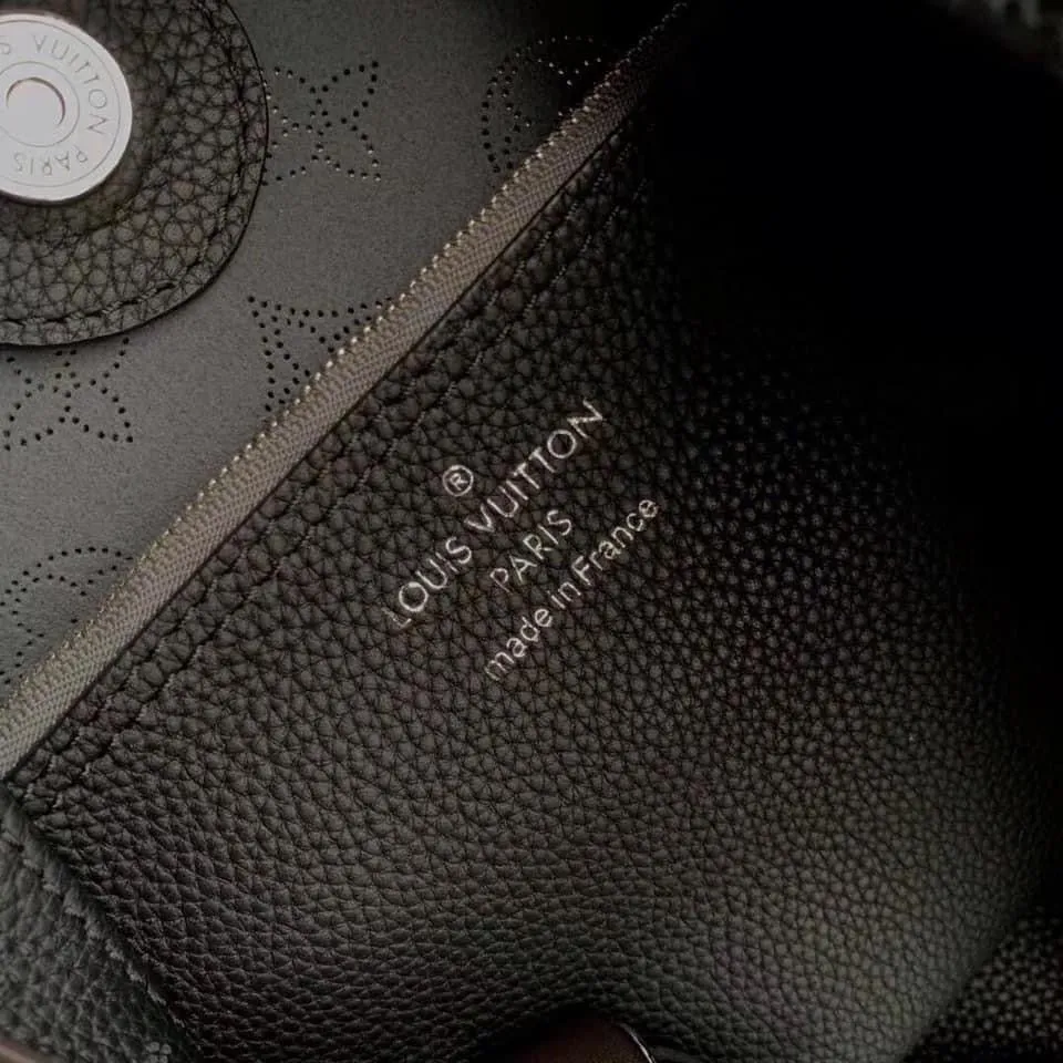 Louis Vuitton Carmel Mahina Leather Black Bag