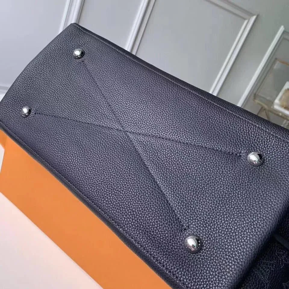 Louis Vuitton Carmel Mahina Leather Black Bag