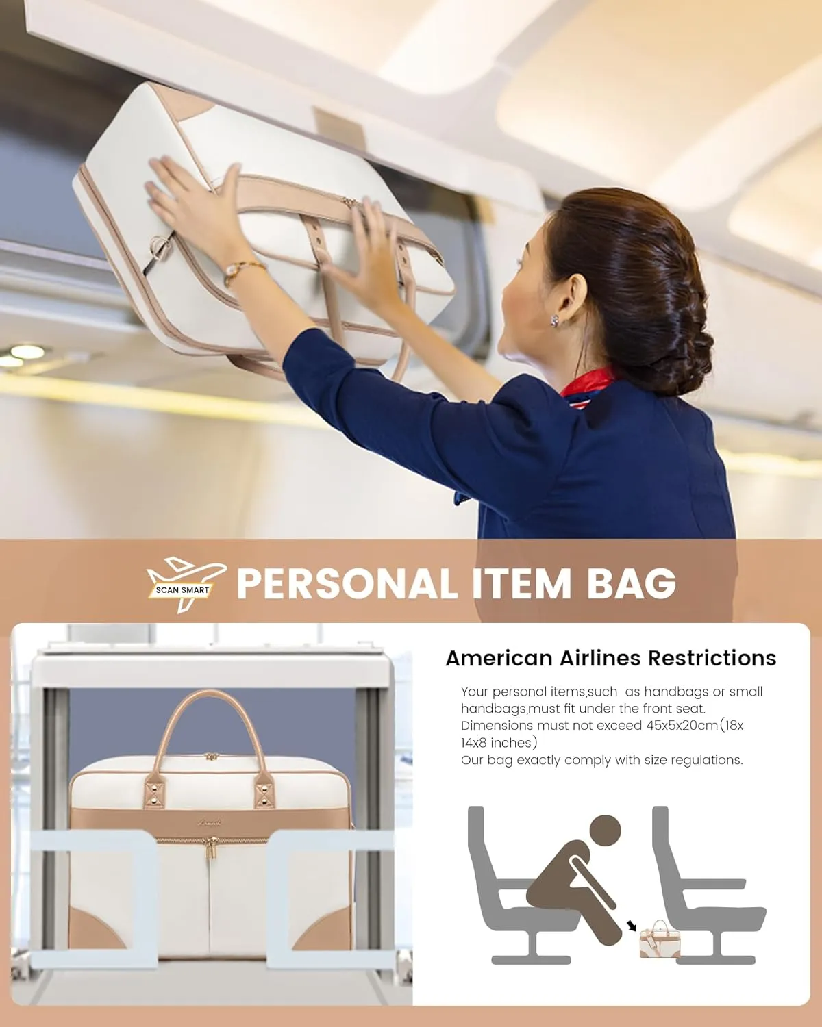 LOVEVOOK Weekender Travel Bag, Carry On Overnight Duffle Bag with Laptop Compartment, 4PCS Gym Duffel Bag for Women