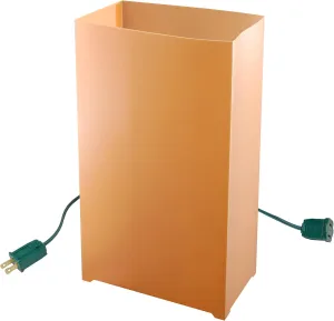 LumaBase Electric LED Luminaria Kit, Tan - Set of 6