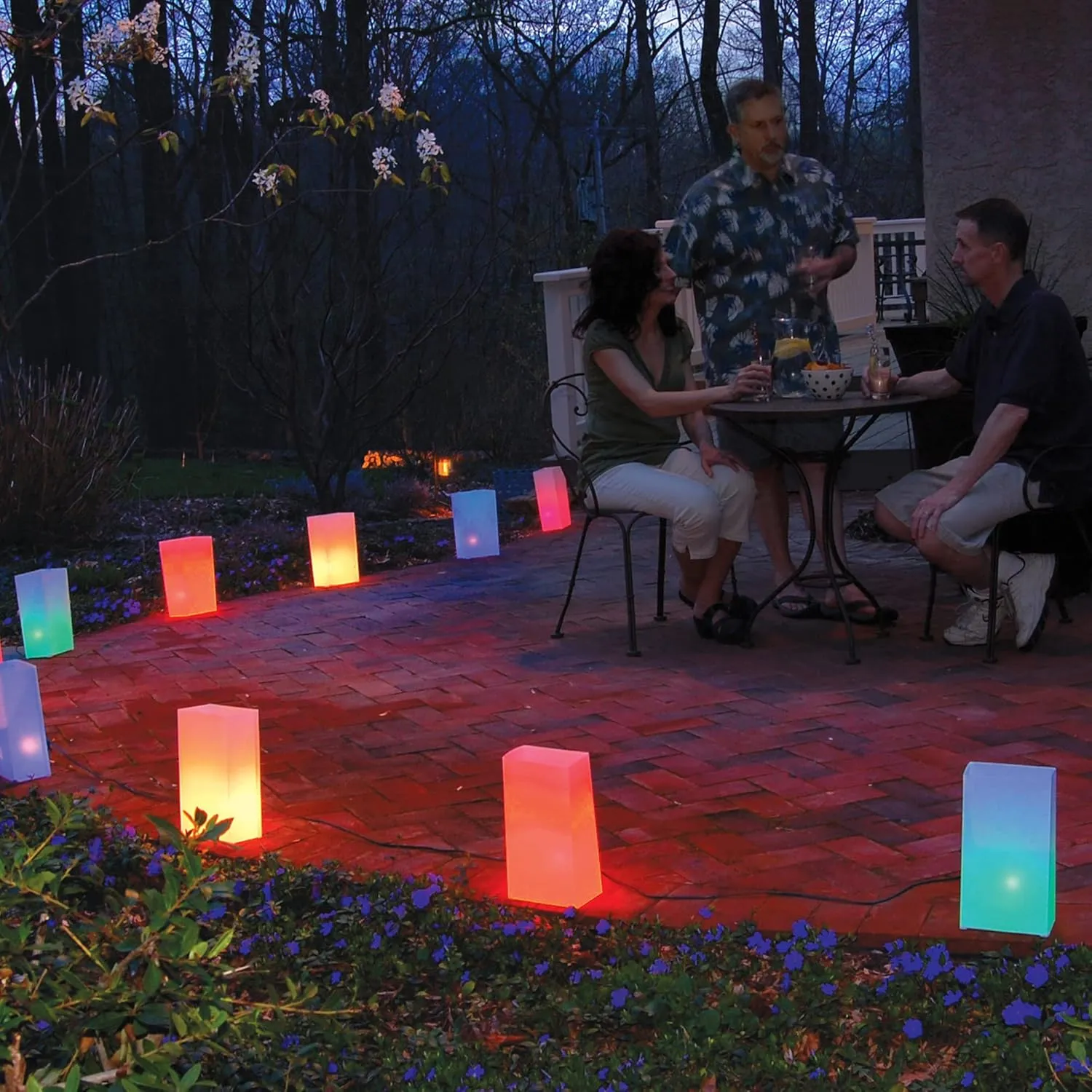 LumaBase Electric Luminaria Kit, Multicolor - Set of 10