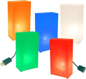 LumaBase Electric Luminaria Kit, Multicolor - Set of 10