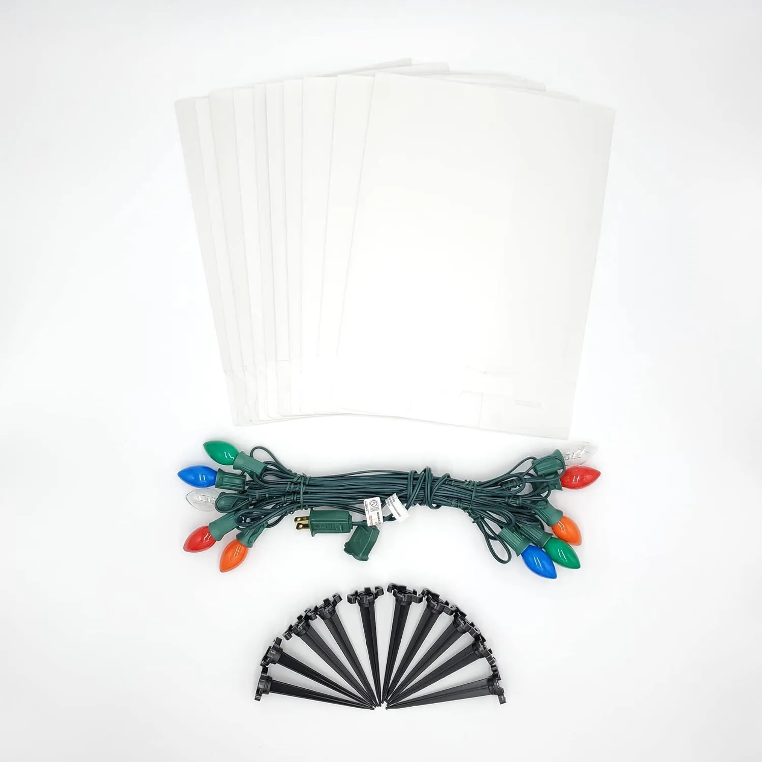 LumaBase Electric Luminaria Kit, Multicolor - Set of 10