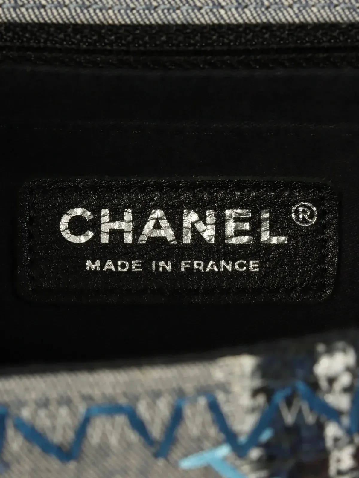 Made Chanel Artificial Intelligence (AI) Quality Bag Classic Around 2014 New Blue/Multi Chain Shoulder Positive feedback Top Patchwork