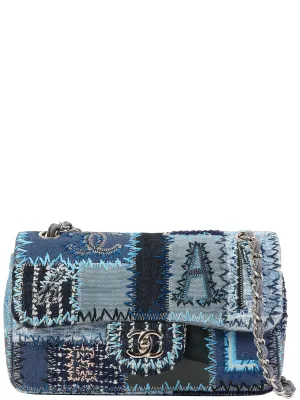 Made Chanel Artificial Intelligence (AI) Quality Bag Classic Around 2014 New Blue/Multi Chain Shoulder Positive feedback Top Patchwork