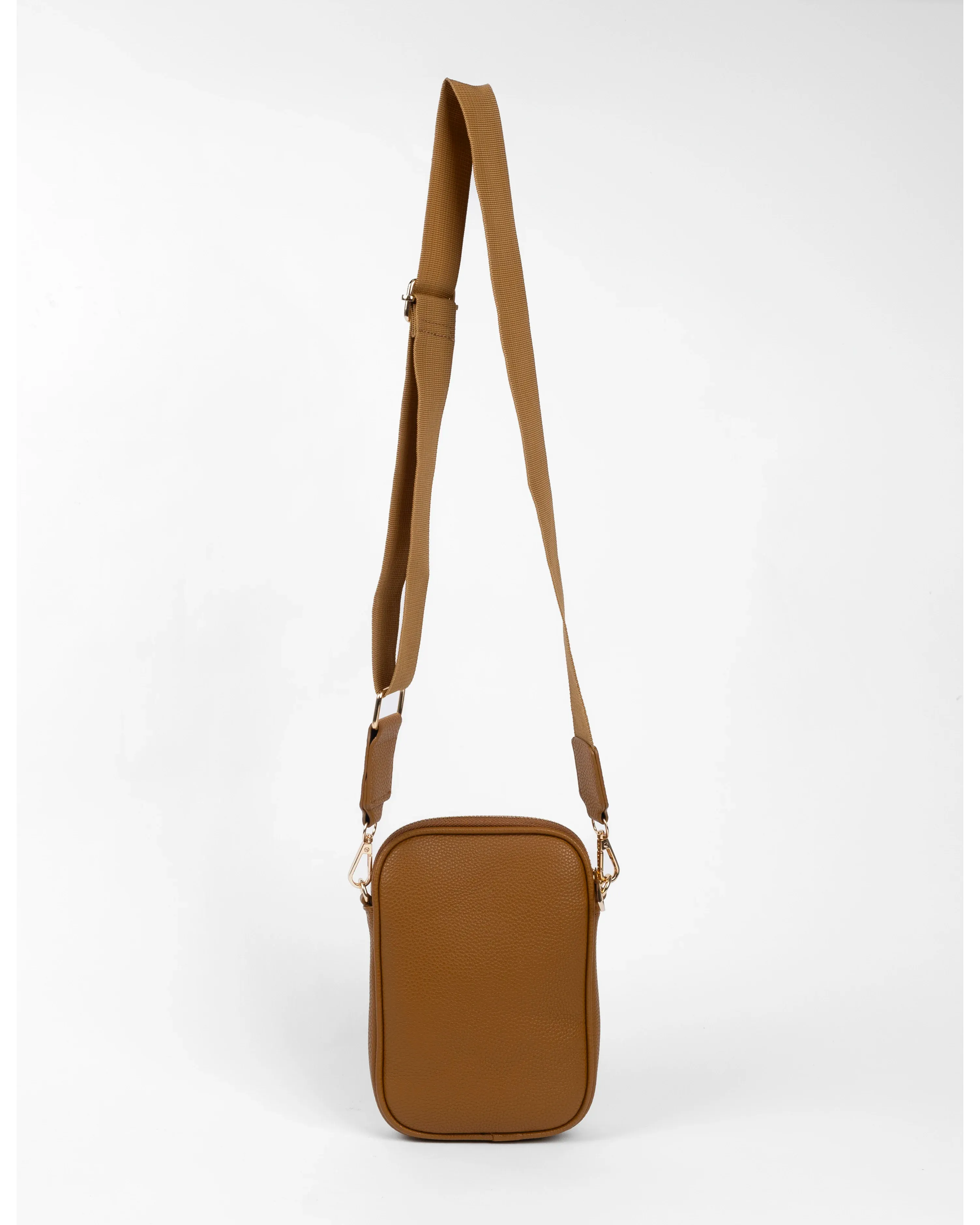 Malta Cross Body Mobile Bag - Caramel