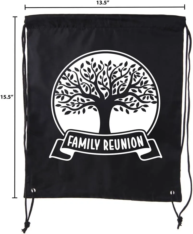 Mato & Hash Family Reunion Gift Bags for Family Reunion Favors | Drawstring Bags