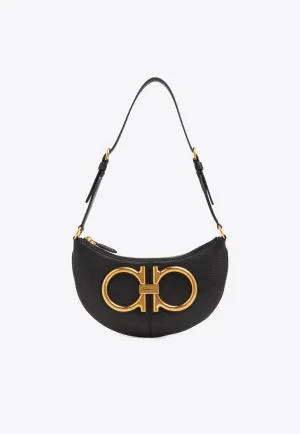 Maxi Gancini Leather Shoulder Bag
