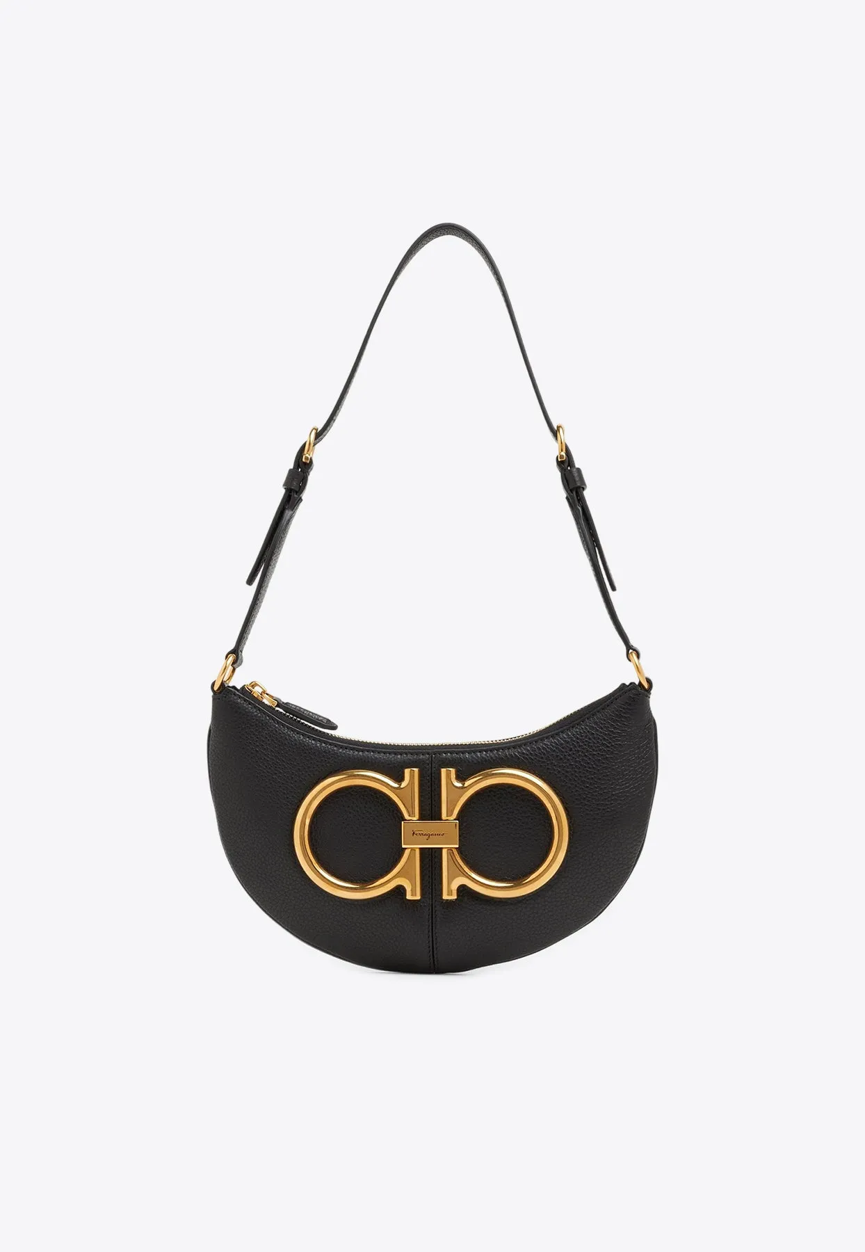 Maxi Gancini Leather Shoulder Bag