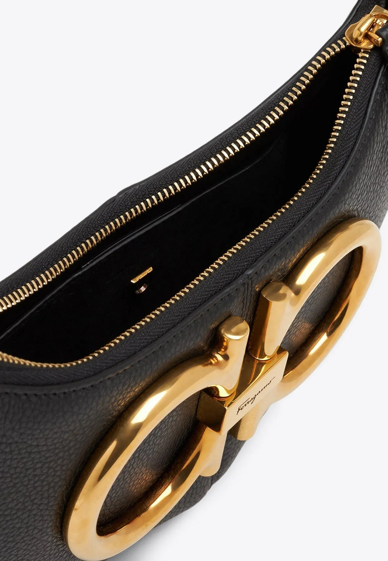 Maxi Gancini Leather Shoulder Bag