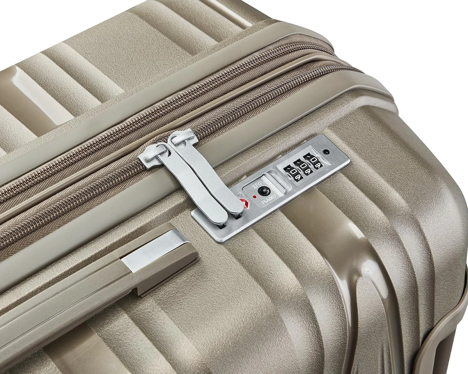 Merax 4 Piece Luggage Sets, Hard Shell Lightweight TSA Lock Carry on Expandable Suitcase with Spinner Wheels Travel Set for Men Women, 14”20”24”28”, Champagne