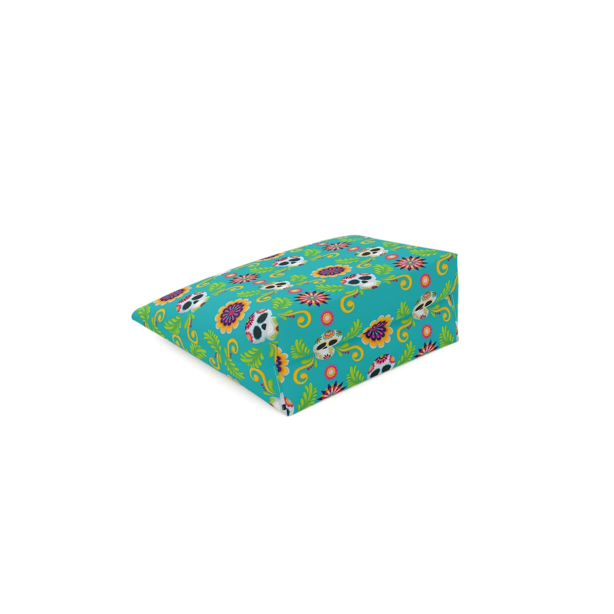 Mexican Skulls Floral Cotton Cosmetic Bag 5 Sizes