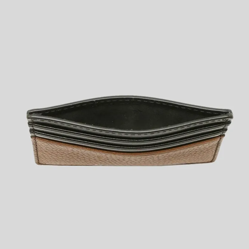 Michael Kors Cooper Pebble Leather Tall Card Case Luggage RS-36F9LC0D2L