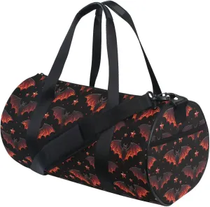 MNSRUU Sports Duffel Bags, Gothic Star Bat Athletic Gym Bag Overnight Workout Travel Tote Luggage for Men Women Yoga