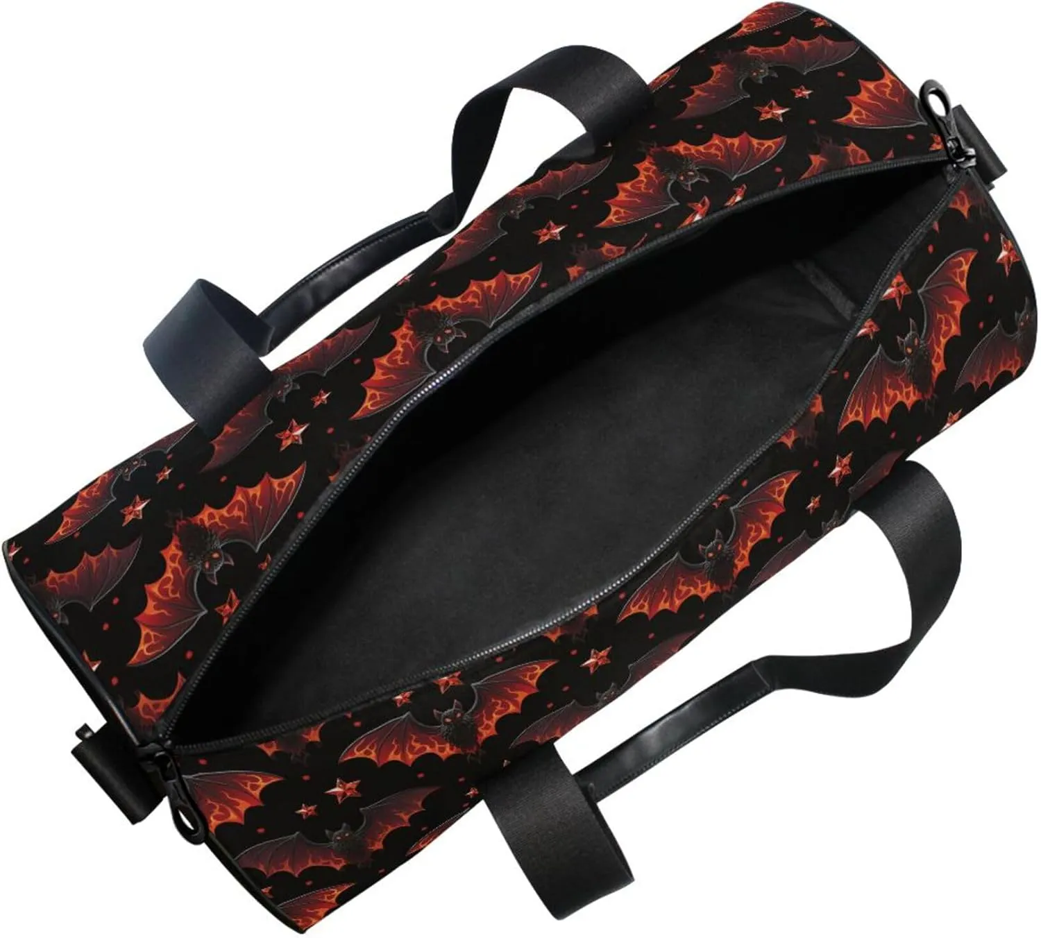 MNSRUU Sports Duffel Bags, Gothic Star Bat Athletic Gym Bag Overnight Workout Travel Tote Luggage for Men Women Yoga
