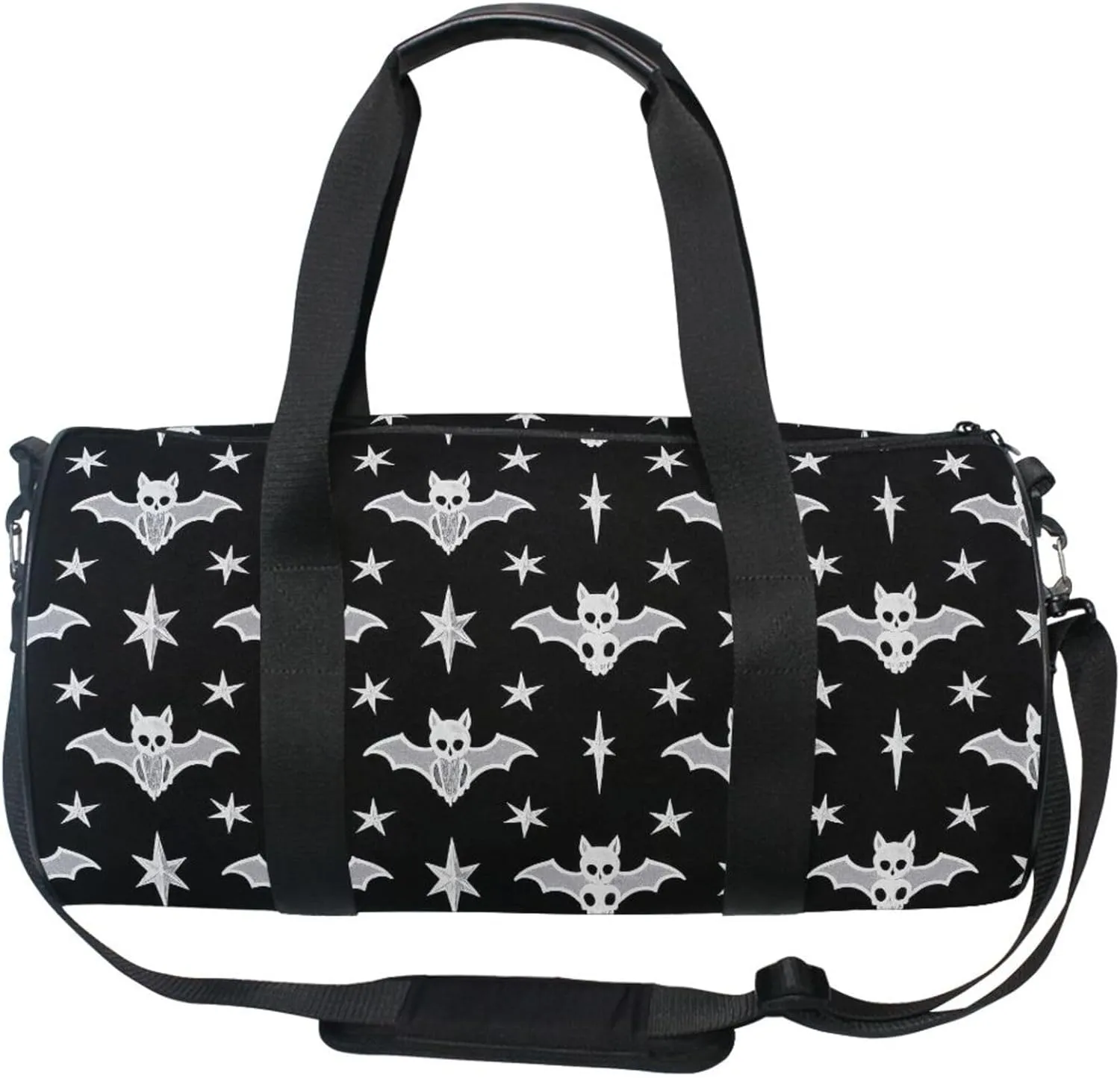 MNSRUU Sports Duffel Bags, Star Bat Athletic Gym Bag Overnight Workout Travel Tote Luggage for Men Women Yoga