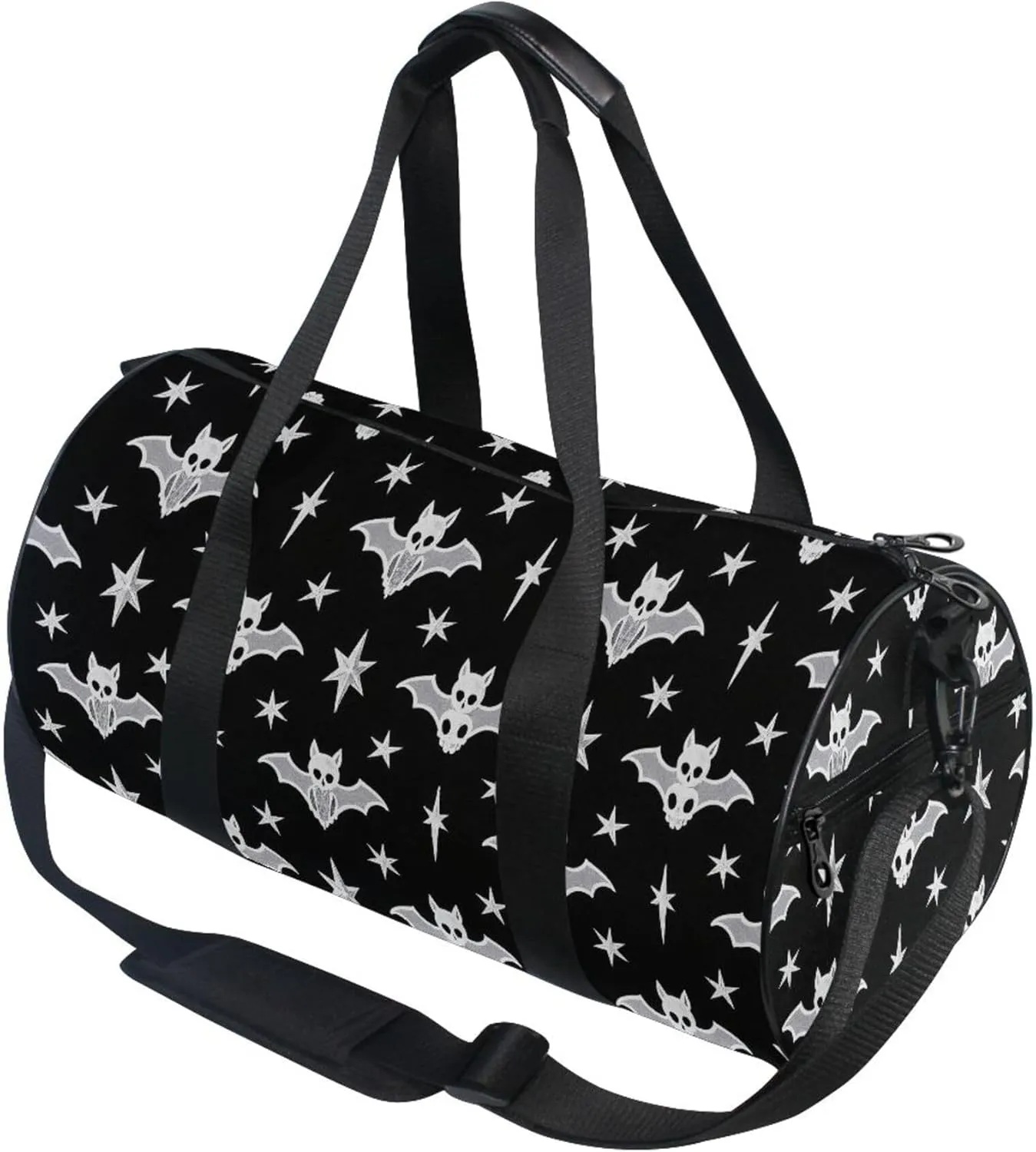 MNSRUU Sports Duffel Bags, Star Bat Athletic Gym Bag Overnight Workout Travel Tote Luggage for Men Women Yoga
