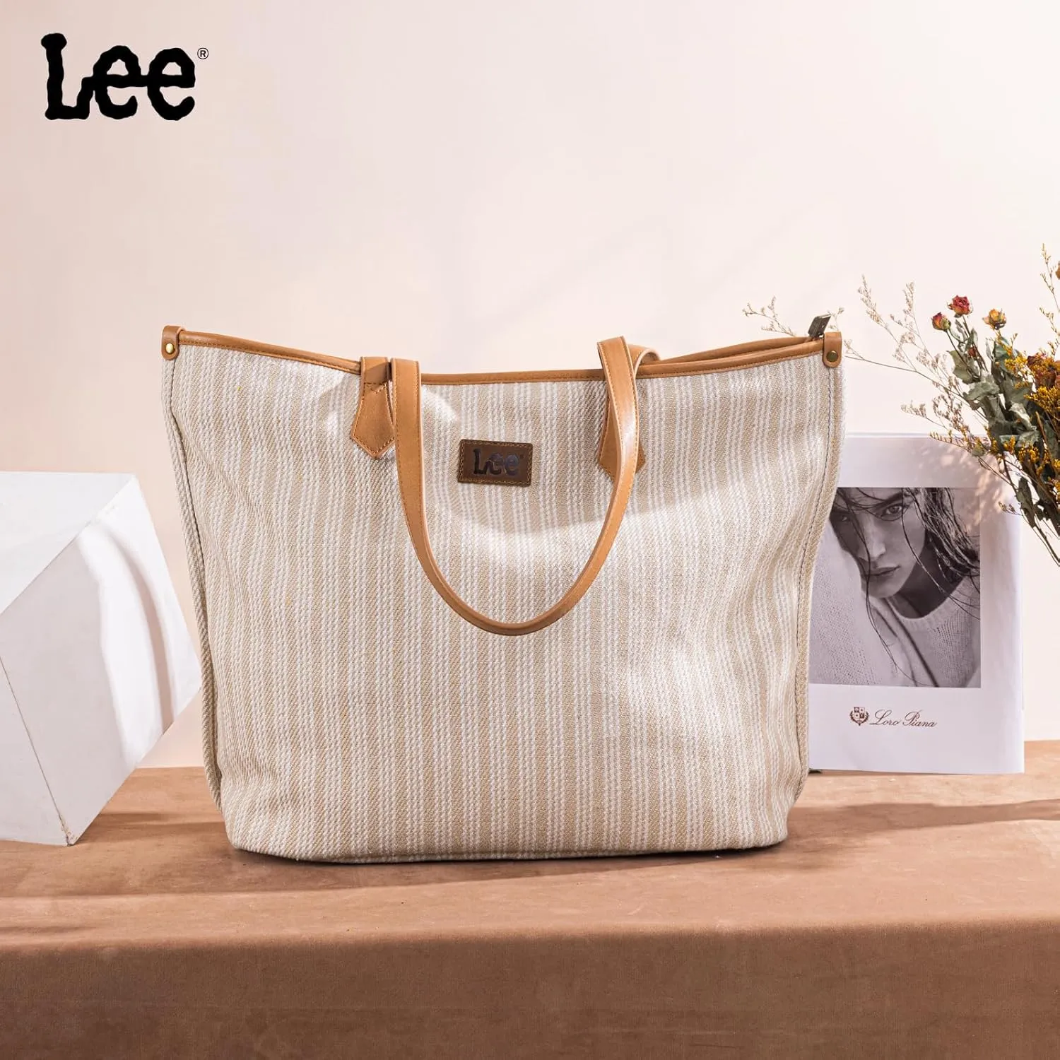 Montana West x Lee Tote Bags for Women Large Shoulder Bag with Multiple Pockets for Travel Work