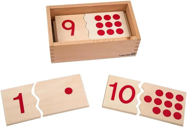Montessori USA Montessori Math Materials Number Puzzle 1-10 for Preschool Early Learning Tool
