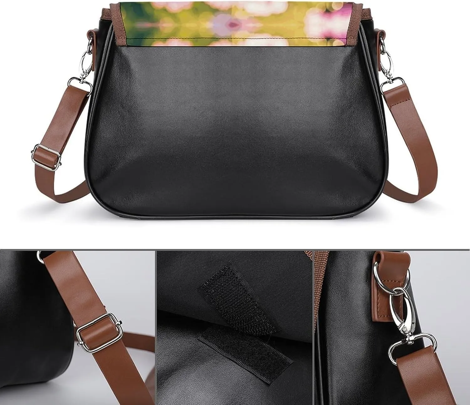 Mountain Cabin Moose Crossbody Bags for Women Travel Shoulder Bag Small Leather Cross Body Handbags