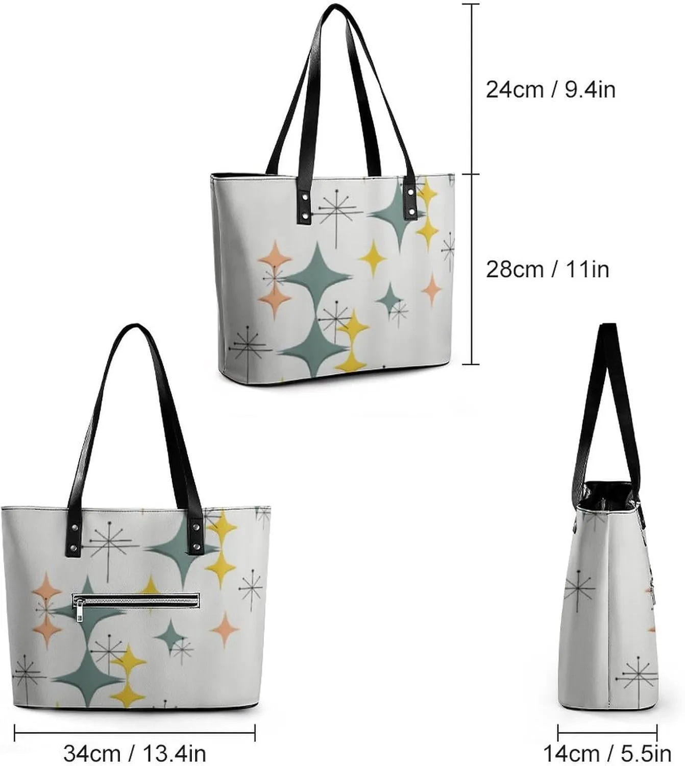 Mud Print Style A Leather Handbag with Large Capacity And Portability