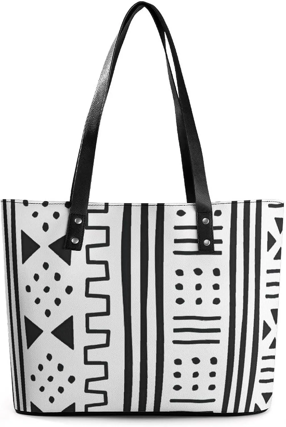 Mud Print Style A Leather Handbag with Large Capacity And Portability