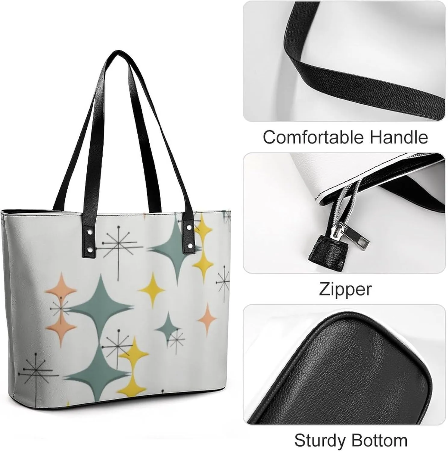 Mud Print Style A Leather Handbag with Large Capacity And Portability