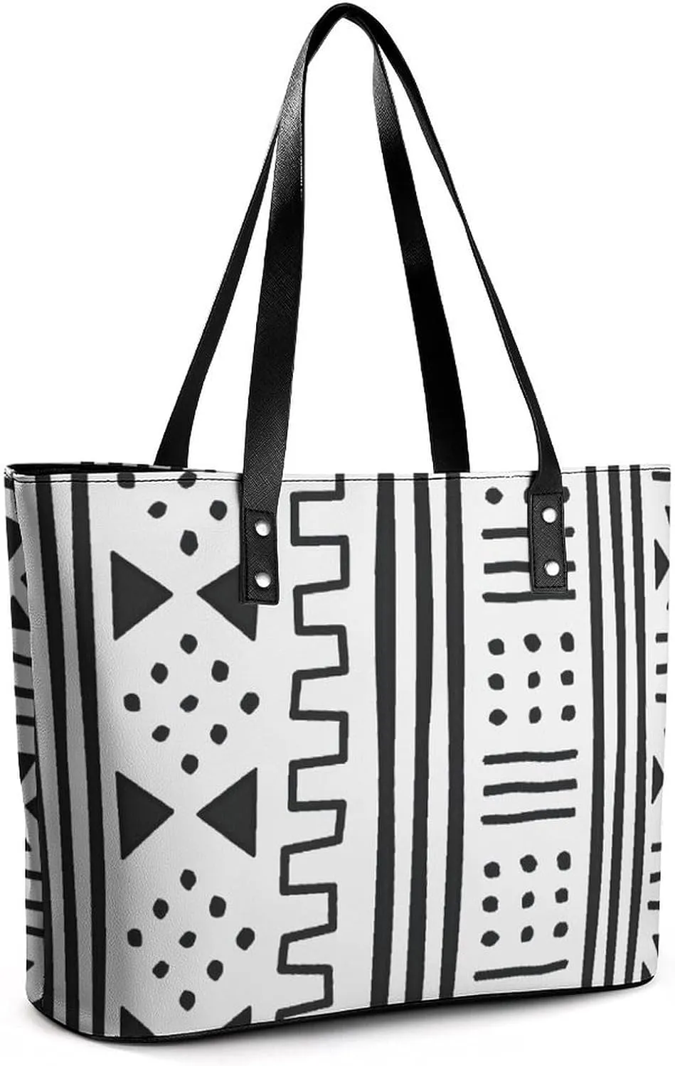 Mud Print Style A Leather Handbag with Large Capacity And Portability