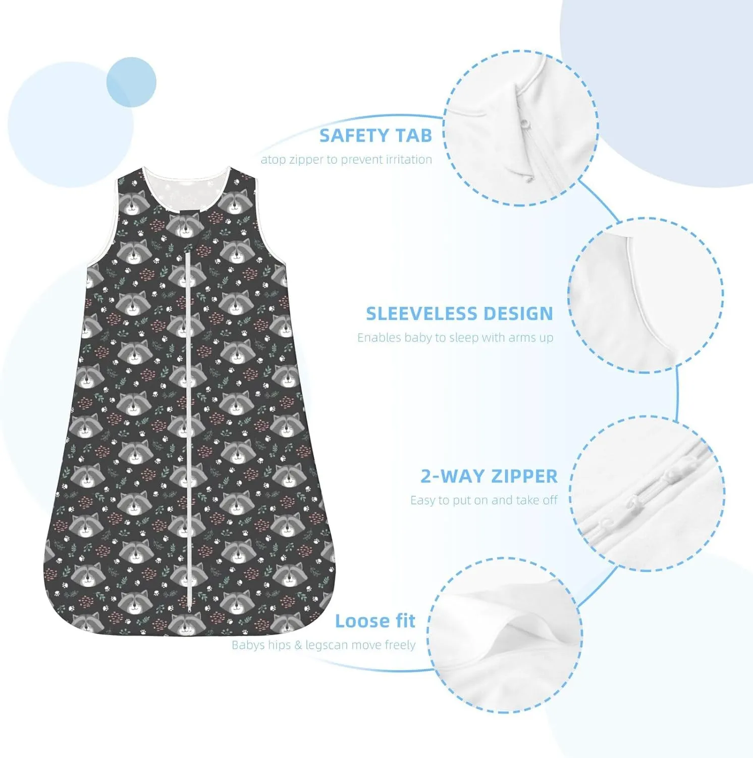 Mushrooms Snails Butterflies Baby Wearable Blanket Infant Boys Girls Sleeping bags For Newborn