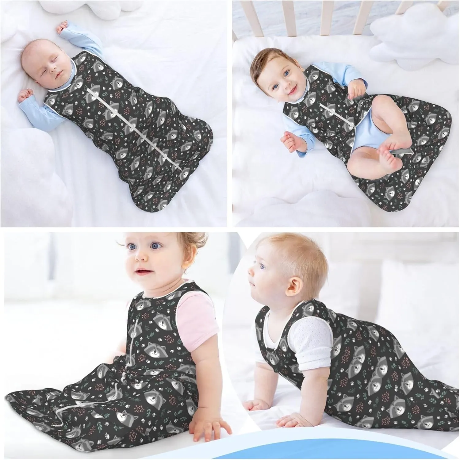 Mushrooms Snails Butterflies Baby Wearable Blanket Infant Boys Girls Sleeping bags For Newborn