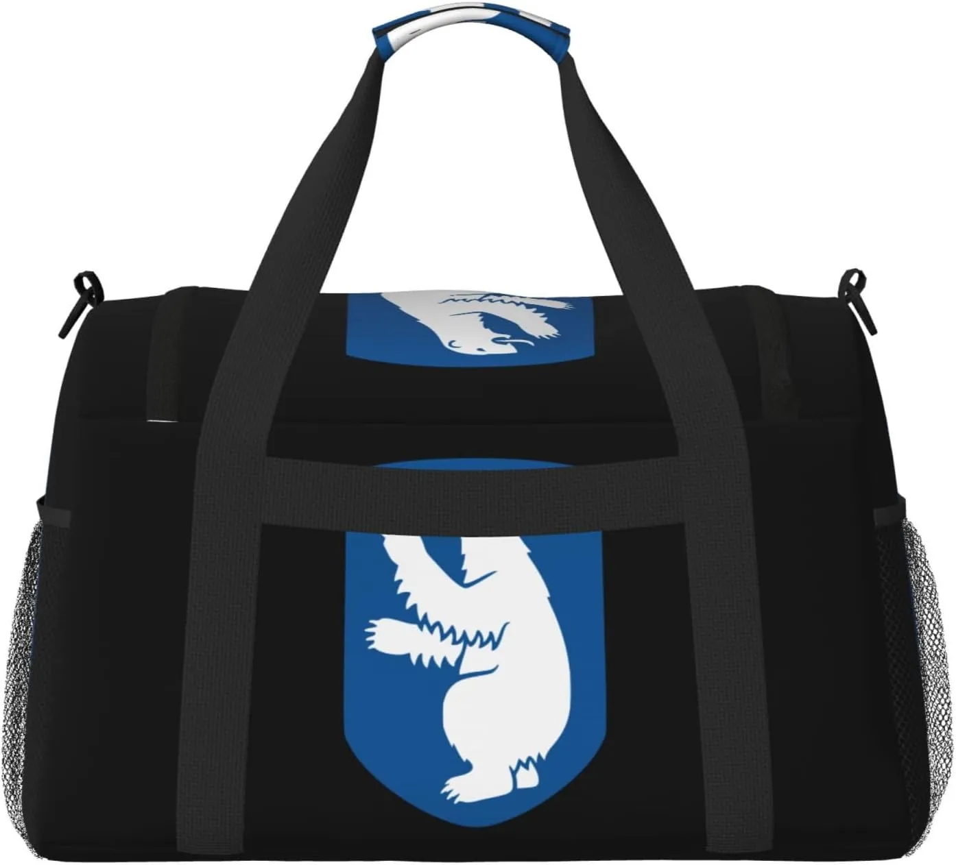 National Emblem Of Greenland Travel Duffel Bag Large Foldable Waterproof Overnight Bag For Beach Swim Bags Pool Sports Gym
