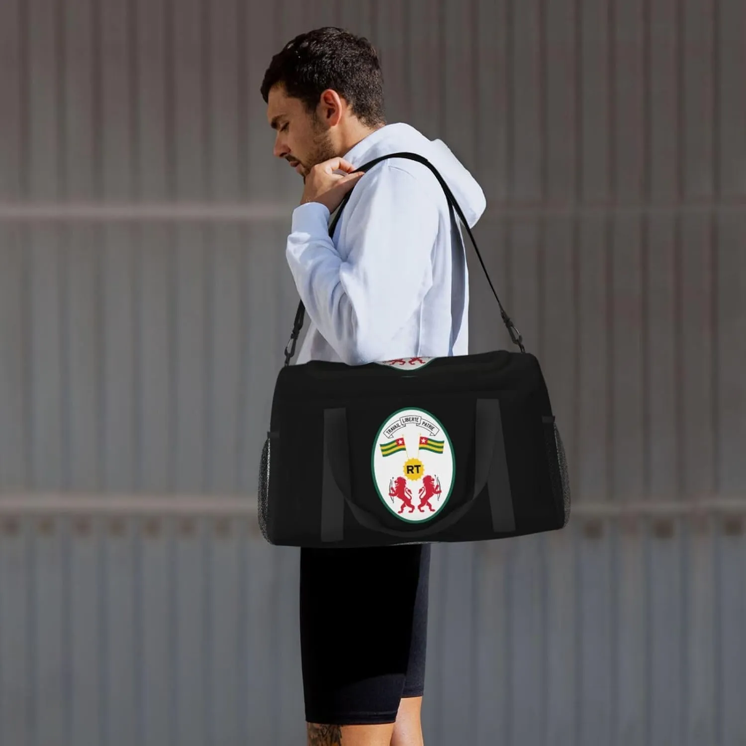 National Emblem Of Togo Travel Duffel Bag Large Foldable Waterproof Overnight Bag For Beach Swim Bags Pool Sports Gym