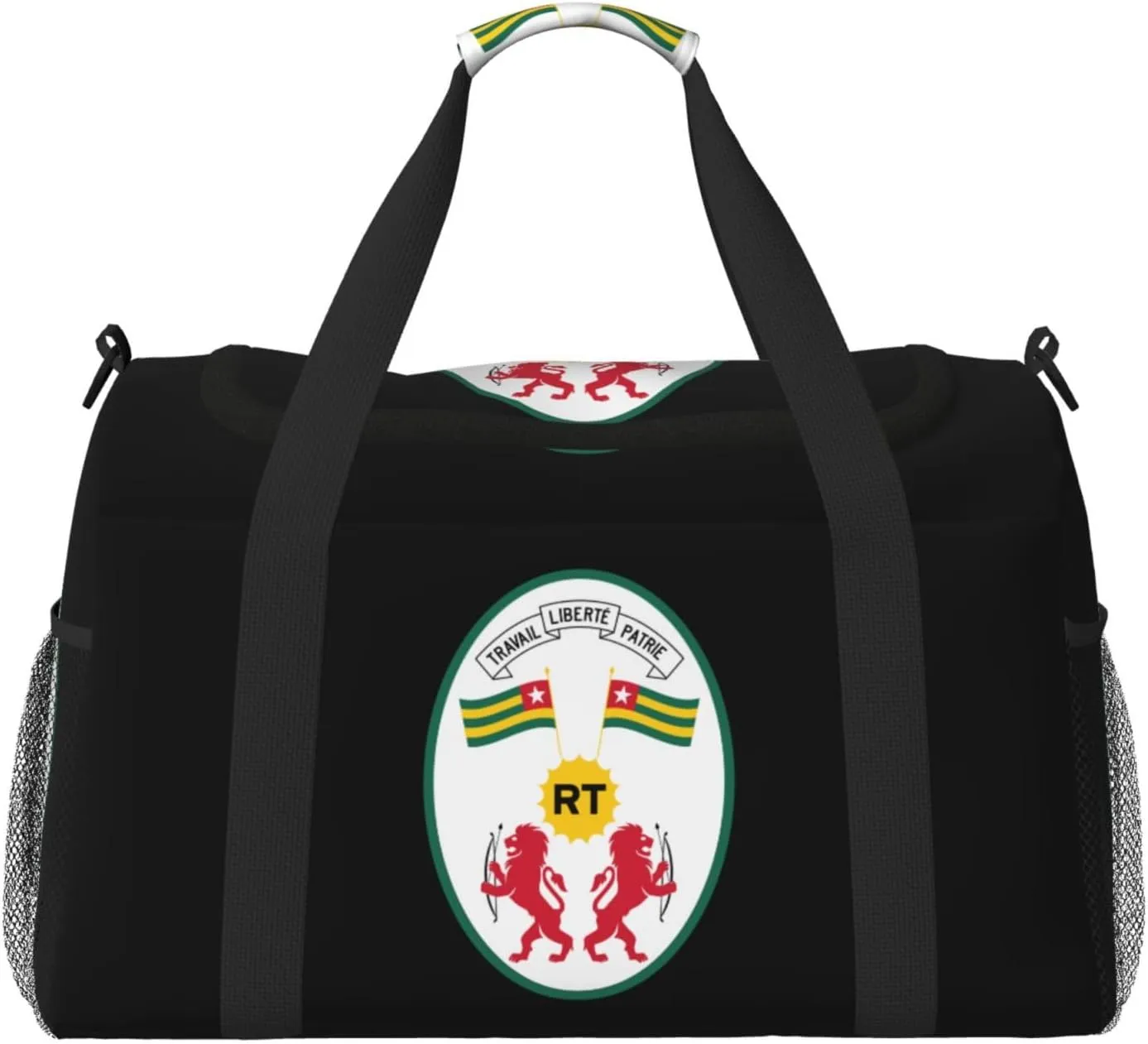 National Emblem Of Togo Travel Duffel Bag Large Foldable Waterproof Overnight Bag For Beach Swim Bags Pool Sports Gym