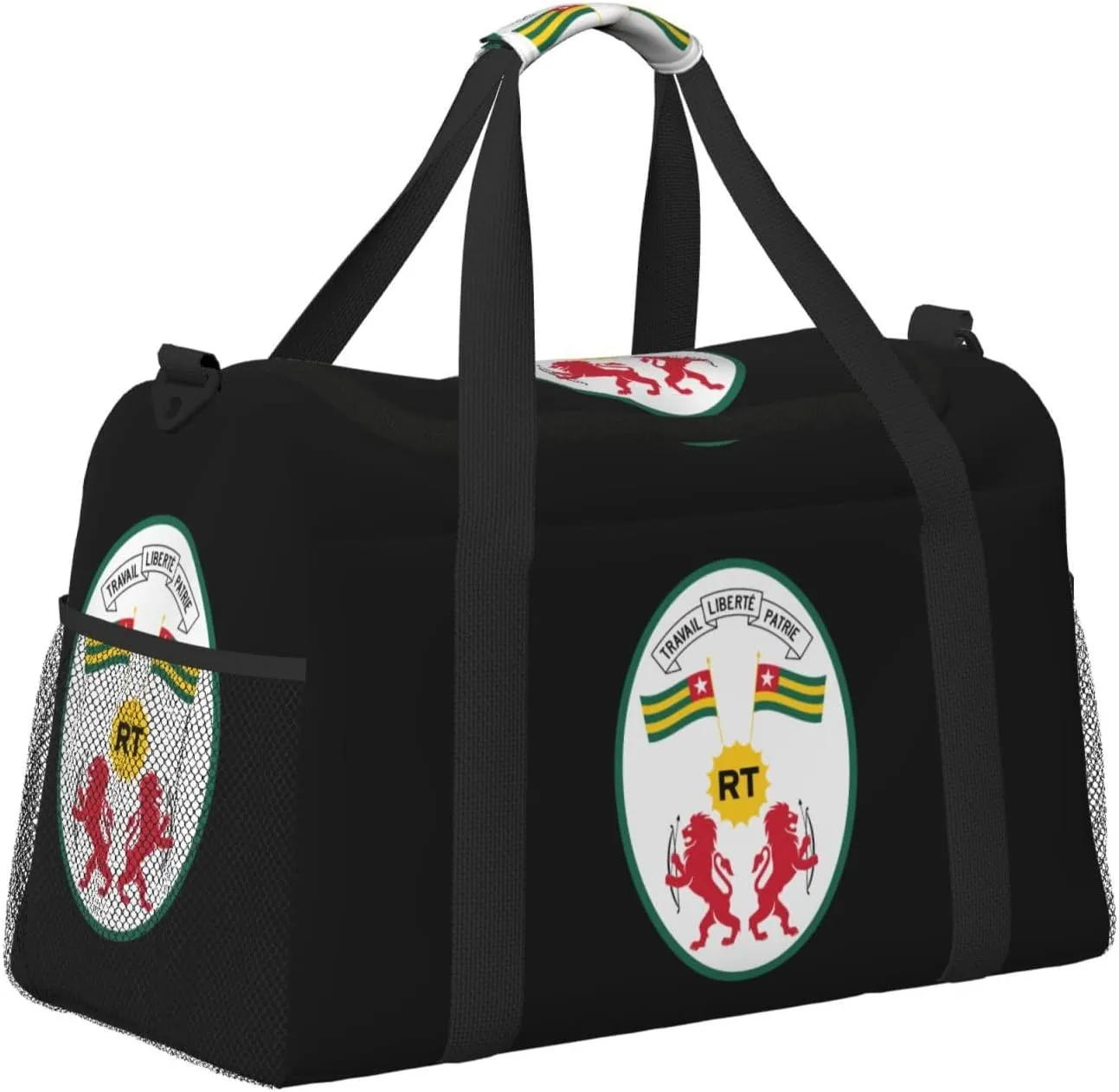 National Emblem Of Togo Travel Duffel Bag Large Foldable Waterproof Overnight Bag For Beach Swim Bags Pool Sports Gym
