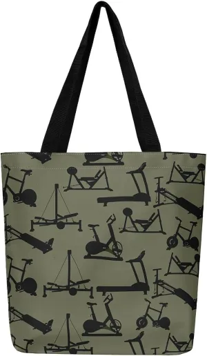 Nautical Canvas Tote Bag for Women,Compass Boat Anchor Large Capacity Gym Bag Ocean Cotton Bags