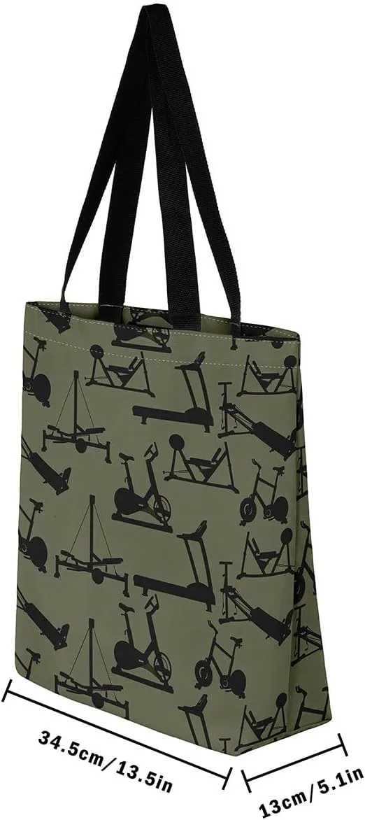 Nautical Canvas Tote Bag for Women,Compass Boat Anchor Large Capacity Gym Bag Ocean Cotton Bags