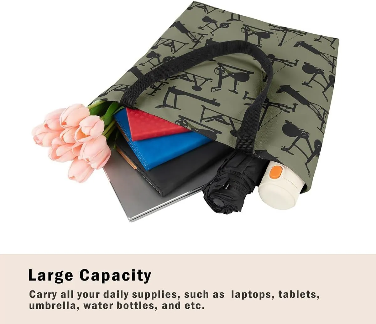 Nautical Canvas Tote Bag for Women,Compass Boat Anchor Large Capacity Gym Bag Ocean Cotton Bags