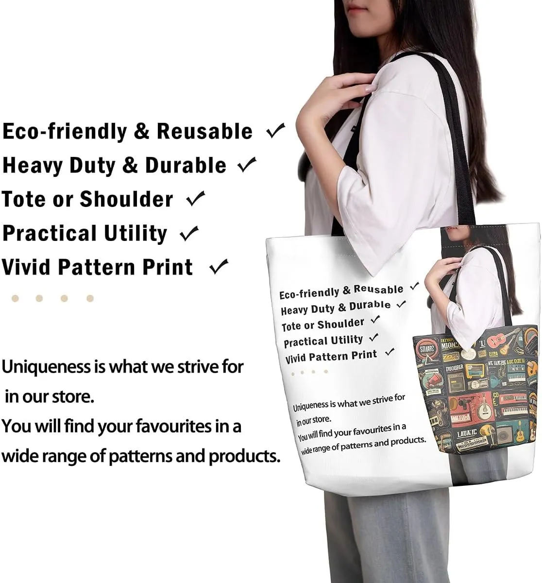 Nautical Canvas Tote Bag for Women,Compass Boat Anchor Large Capacity Gym Bag Ocean Cotton Bags