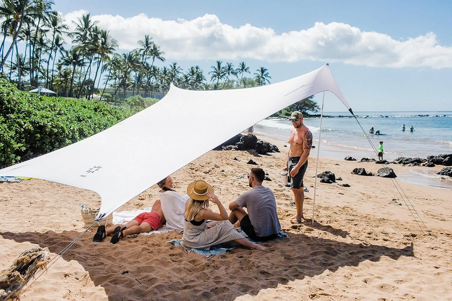 Neso Tents Grande Beach Tent, 7ft Tall, 9 x 9ft, Reinforced Corners and Cooler Pocket