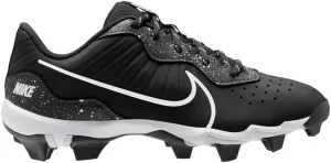 Nike Alpha Huarache 4 Keystone Boy's Rubber Molded Baseball Cleats SZ 4.5 Black | Dark Gray