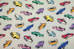 NP: Grey Cars Patchwork Fabric SOLD OUT