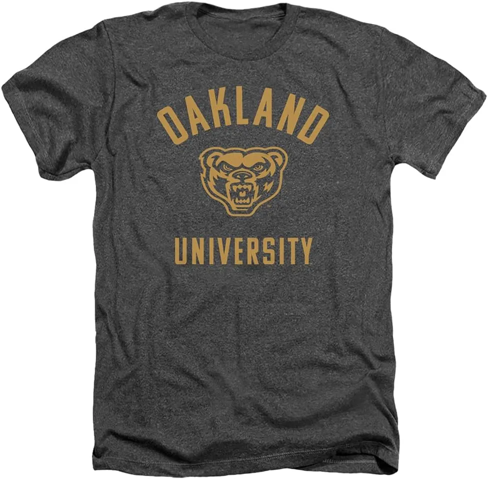 Oakland University Official One Color Grizzlies Logo Unisex Adult T Shirt