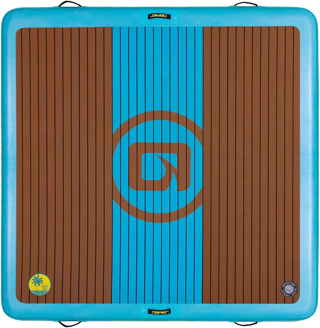 O'Brien 7ft x 7ft Inflatable Floating Party Deck for Lakes & Rivers